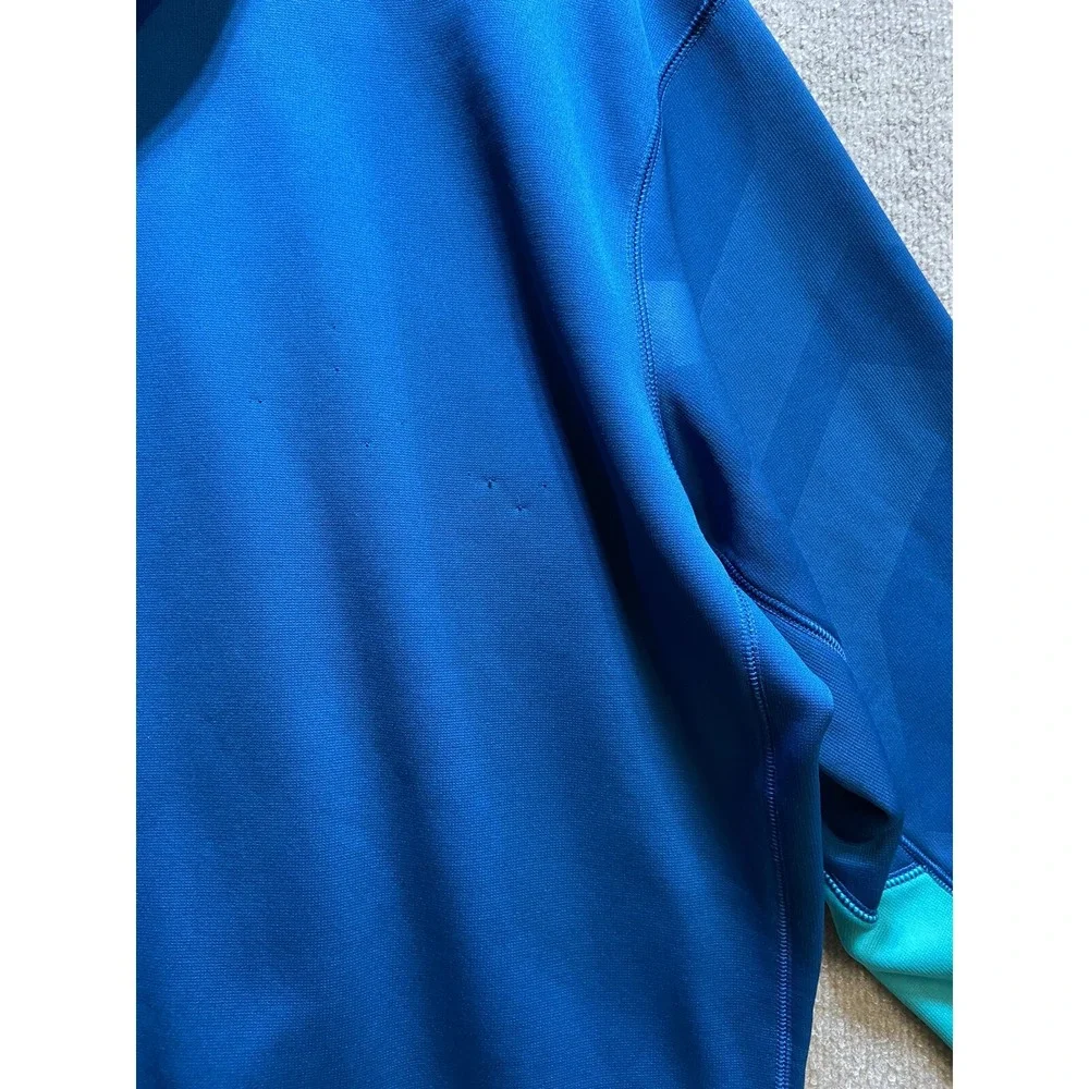 Nike Miami Dolphins Hoodie Mens 2XL Blue Green NFL Apparel Therma-Fit Zip Up
